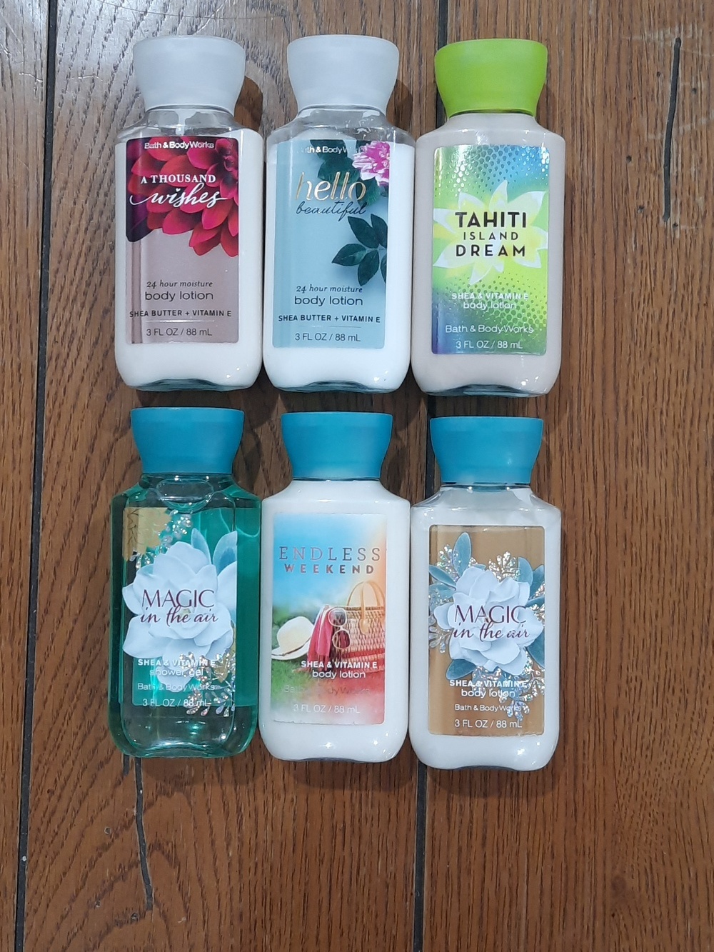 NWT Bath & Body Works Travel Size Bodycare Lot of 6